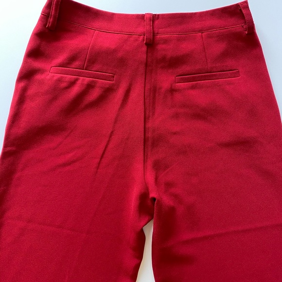 Forever 21 wide leg trouser pant medium red - Picture 3 of 4